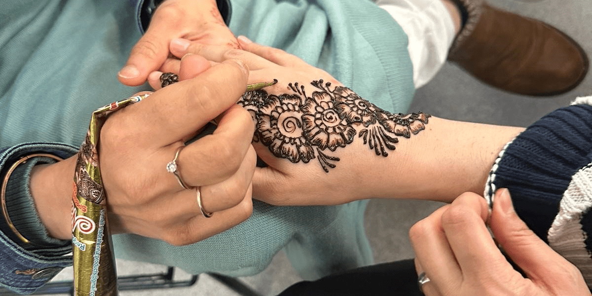 Henna tattoos at our Eid and Nowruz celebrations in Aberdeen